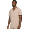 Cherokee Scrubs Top Cherokee Infinity CK900A Scrubs Top Mens V-Neck Khaki