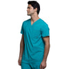 Cherokee Scrubs Top Cherokee Infinity CK900A Scrubs Top Mens V-Neck Teal Blue