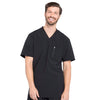 Cherokee Scrubs Top 2XL Cherokee Infinity CK910A Scrubs Top Mens V-Neck Black