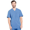 Cherokee Scrubs Top 2XL Cherokee Infinity CK910A Scrubs Top Mens V-Neck Ceil Blue