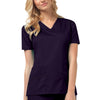 Cherokee Scrubs Top 2XL Cherokee Luxe 1845 Scrubs Top Womens V-Neck Nu-Grape