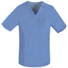 Cherokee Scrubs Top 2XL Cherokee Luxe 1929 Scrubs Top Mens V-Neck Ceil Blue