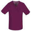 Cherokee Scrubs Top 2XL Cherokee Luxe 1929 Scrubs Top Mens V-Neck Wine