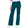 Cherokee Luxe 21100 Scrubs Pants Womens Low Rise Flare Leg Drawstring Cargo Caribbean Blue