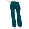 Cherokee Scrubs Pants Cherokee Luxe 21100 Scrubs Pants Womens Low Rise Flare Leg Drawstring Cargo Caribbean Blue