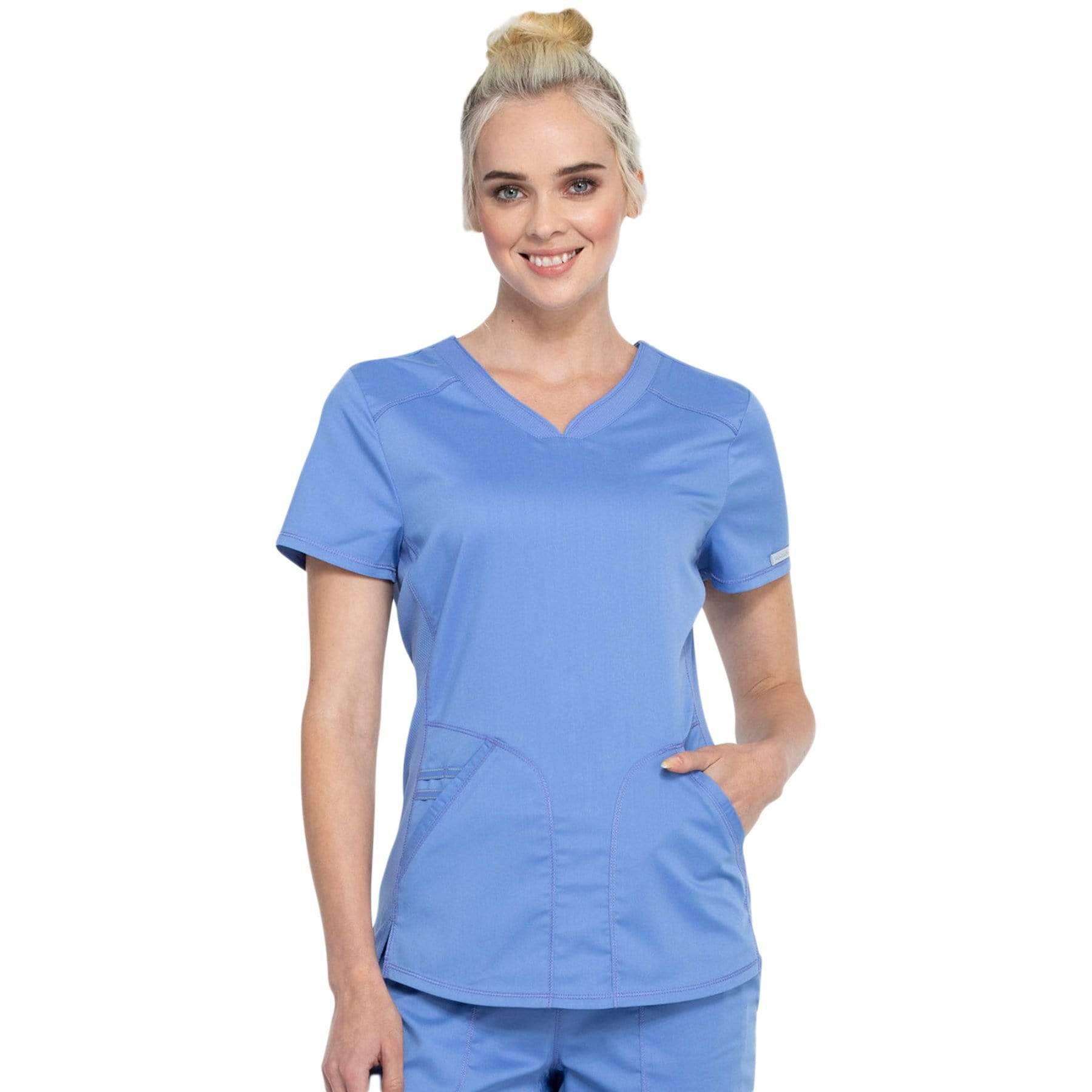 Cherokee Revolution WW601 Scrubs Top Women Ciel Blue — Medshop Australia