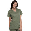 Cherokee Scrubs Top Cherokee Revolution WW620 Scrubs Top Women Olive