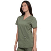 Cherokee Scrubs Top Cherokee Revolution WW620 Scrubs Top Women Olive