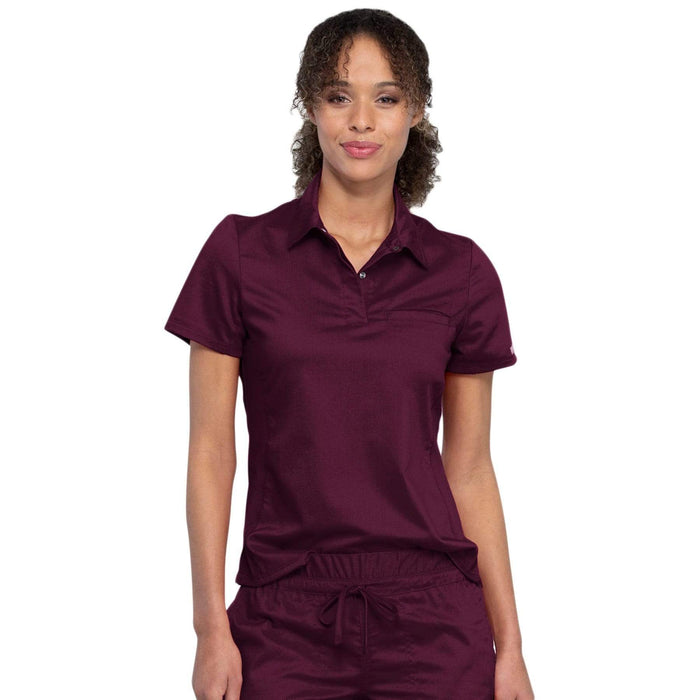 Cherokee Revolution WW698 Scrubs Top Women Wine