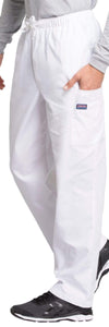 Cherokee Scrubs Pants Cherokee Workwear 4000 Scrubs Pants Mens Drawstring Cargo White