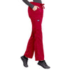 Cherokee Scrubs Pants Cherokee Workwear 4020 Scrubs Pants Womens Low Rise Drawstring Cargo Red