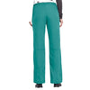 Cherokee Scrubs Pants Cherokee Workwear 4020 Scrubs Pants Womens Low Rise Drawstring Cargo Teal Blue