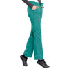 Cherokee Scrubs Pants Cherokee Workwear 4020 Scrubs Pants Womens Low Rise Drawstring Cargo Teal Blue