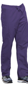 Cherokee Scrubs Pants Cherokee Workwear 4100 Scrubs Pants Unisex Drawstring Cargo Grape