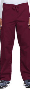 Cherokee Scrubs Pants 2XL / Regular Length Cherokee Workwear 4100 Scrubs Pants Unisex Drawstring Cargo Wine