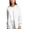 Cherokee Scrubs Jacket 2XL Cherokee Workwear 4350 Scrubs Jacket Womens Snap Front Warm-Up White