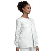Cherokee Scrubs Jacket Cherokee Workwear 4350 Scrubs Jacket Womens Snap Front Warm-Up White