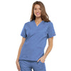 Cherokee Scrubs Top 2XL Cherokee Workwear 4700 Scrubs Top Womens V-Neck Ceil Blue