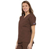 Cherokee Scrubs Top Cherokee Workwear 4700 Scrubs Top Womens V-Neck Chocolate