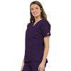 Cherokee Scrubs Top Cherokee Workwear 4700 Scrubs Top Womens V-Neck Eggplant