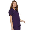 Cherokee Scrubs Top Cherokee Workwear 4700 Scrubs Top Womens V-Neck Eggplant