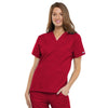 Cherokee Scrubs Top 2XL Cherokee Workwear 4700 Scrubs Top Womens V-Neck Red