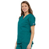 Cherokee Scrubs Top Cherokee Workwear 4700 Scrubs Top Womens V-Neck Teal Blue