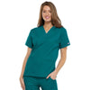 Cherokee Scrubs Top 2XL Cherokee Workwear 4700 Scrubs Top Womens V-Neck Teal Blue