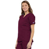 Cherokee Scrubs Top Cherokee Workwear 4700 Scrubs Top Womens V-Neck Wine