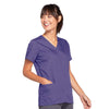 Cherokee Scrubs Top Cherokee Workwear 4770 Scrubs Top Womens Snap Front V-Neck Grape