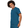 Cherokee Scrubs Top Cherokee Workwear 4777 Scrubs Top Unisex V-Neck Tunic. Caribbean Blue