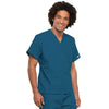 Cherokee Scrubs Top Cherokee Workwear 4777 Scrubs Top Unisex V-Neck Tunic. Caribbean Blue