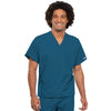 Cherokee Workwear 4777 Scrubs Top Unisex V-Neck Tunic. Caribbean Blue