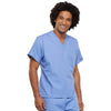 Cherokee Scrubs Top Cherokee Workwear 4777 Scrubs Top Unisex V-Neck Tunic Ceil Blue