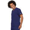 Cherokee Scrubs Top Cherokee Workwear 4777 Scrubs Top Unisex V-Neck Tunic. Navy