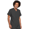 Cherokee Scrubs Top Cherokee Workwear 4777 Scrubs Top Unisex V-Neck Tunic. Pewter