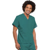 Cherokee Scrubs Top Cherokee Workwear 4777 Scrubs Top Unisex V-Neck Tunic. Teal Blue