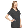 Cherokee Scrubs Top Cherokee Workwear 4801 Scrubs Top Womens Mock Wrap Tunic Pewter