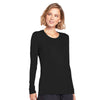 Cherokee Underscrubs Cherokee Workwear 4881 Underscrubs Womens Long Sleeve Knit Tee Black