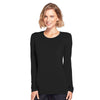 Cherokee Underscrubs 2XL Cherokee Workwear 4881 Underscrubs Womens Long Sleeve Knit Tee Black