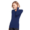 Cherokee Underscrubs Cherokee Workwear 4881 Underscrubs Womens Long Sleeve Knit Tee Navy