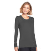 Cherokee Underscrubs Cherokee Workwear 4881 Underscrubs Womens Long Sleeve Knit Tee Pewter