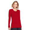 Cherokee Underscrubs Cherokee Workwear 4881 Underscrubs Womens Long Sleeve Knit Tee Red