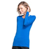 Cherokee Underscrubs Cherokee Workwear 4881 Underscrubs Womens Long Sleeve Knit Tee Royal