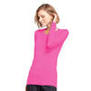 Cherokee Underscrubs Cherokee Workwear 4881 Underscrubs Womens Long Sleeve Knit Tee Shocking Pink