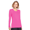 Cherokee Underscrubs Cherokee Workwear 4881 Underscrubs Womens Long Sleeve Knit Tee Shocking Pink