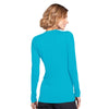 Cherokee Underscrubs Cherokee Workwear 4881 Underscrubs Womens Long Sleeve Knit Tee Turquoise