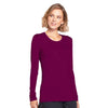 Cherokee Underscrubs Cherokee Workwear 4881 Underscrubs Womens Long Sleeve Knit Tee Wine