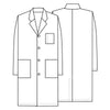 Cherokee Lab Coats 4XL Cherokee Workwear Professionals 1346 Lab Coat Unisex 40" White
