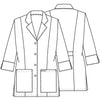 Cherokee Lab Coats Cherokee Workwear Professionals 1470A Lab Coat Womens 30" 3/4 Sleeve White